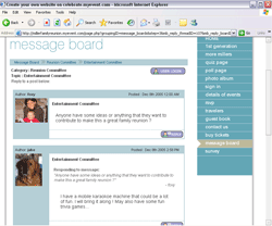 Create a Message Board for Your Family Reunion
